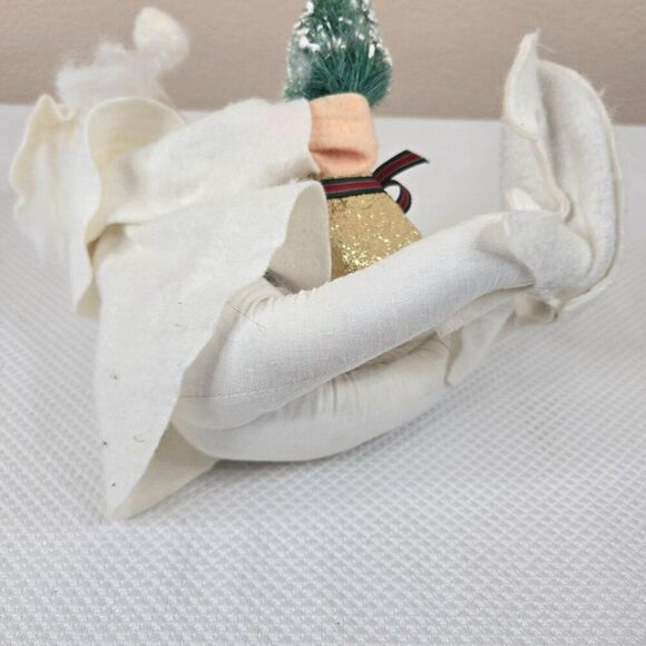 Vintage White Pixie Christmas Elf Figurine Gift Tree Holiday 20" - Picture 7 of 8